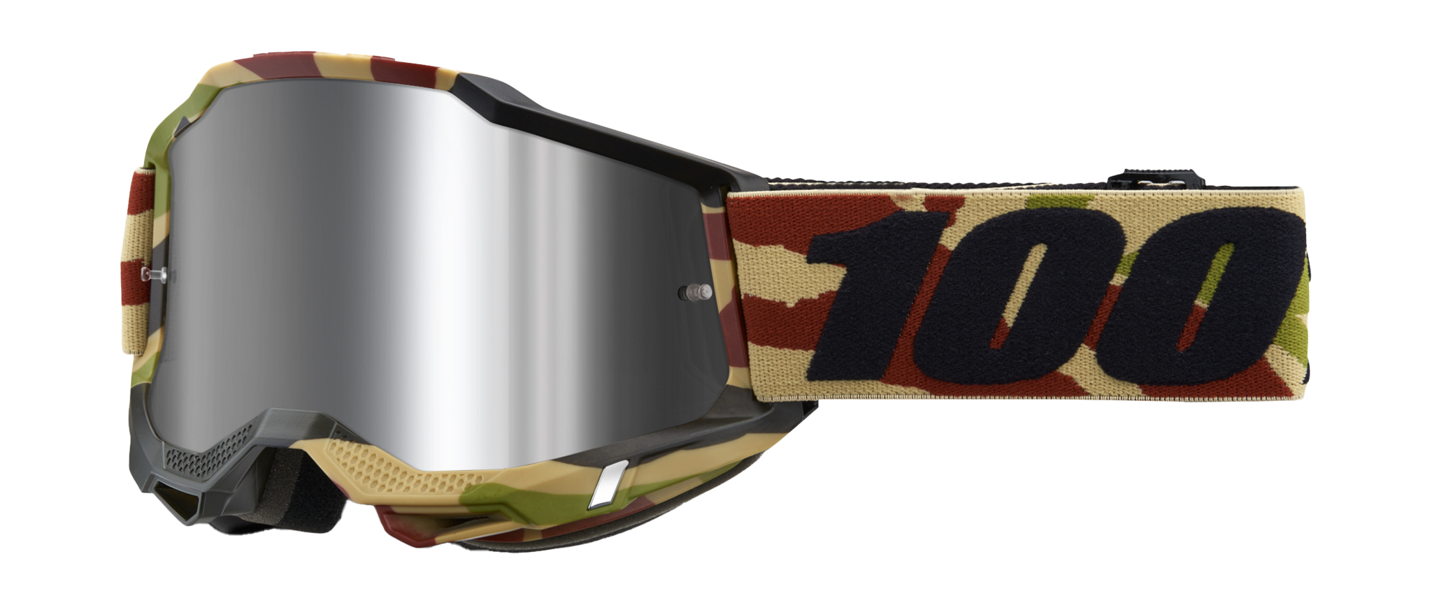 100% Crossbril Accuri 2 Mission - Spiegel Zilver Flash Lens