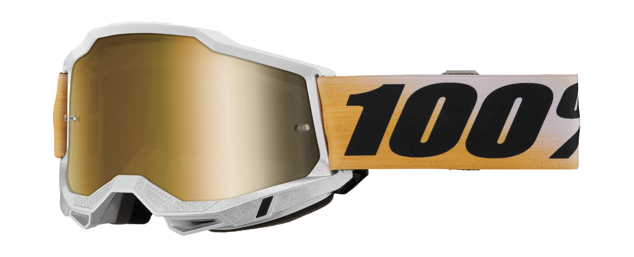 100% Crossbril Accuri 2 Shiv - Spiegel True Goud Lens