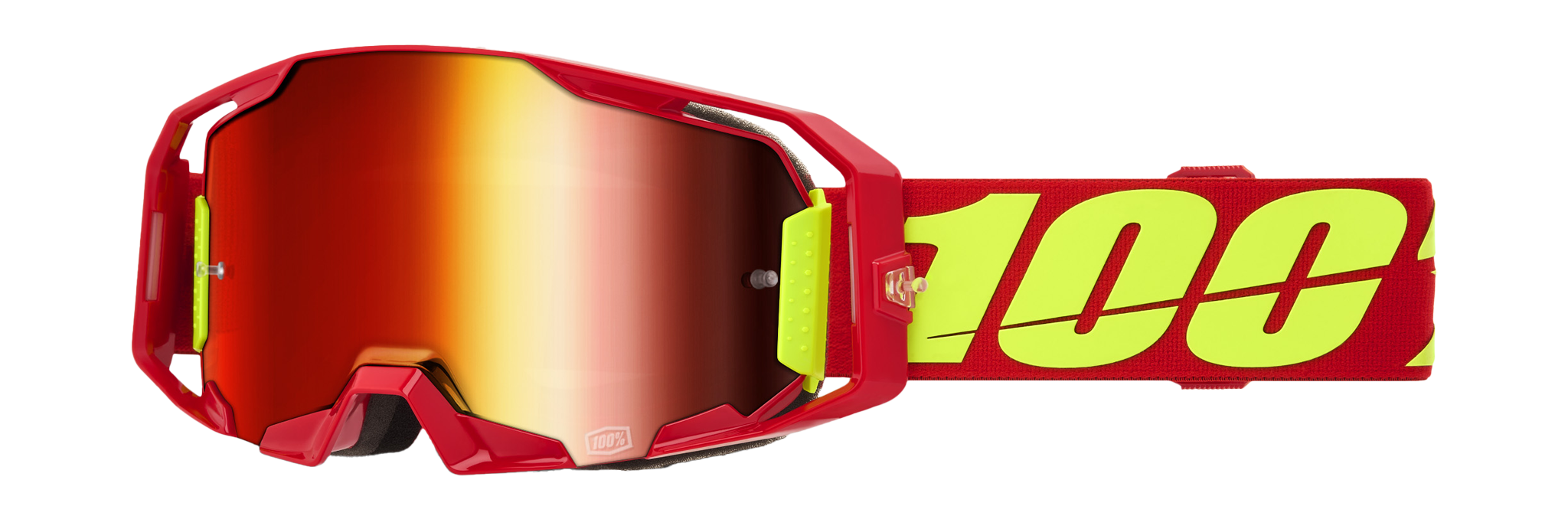 100% Crossbril ARmatic Red - Spiegel Rood Lens