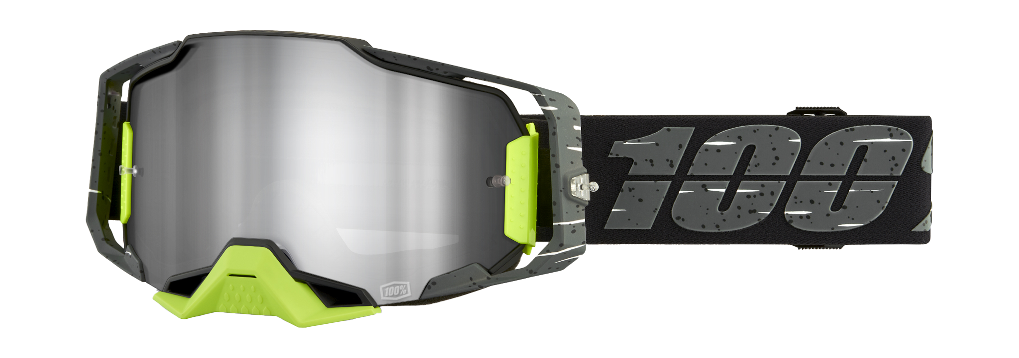 100% Crossbril Armega Antibia - Spiegel Zilver Flash Lens