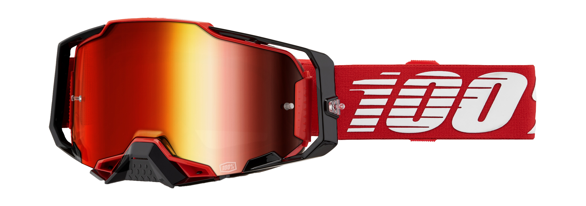 100% Crossbril Armega Red - Spiegel Rood Lens