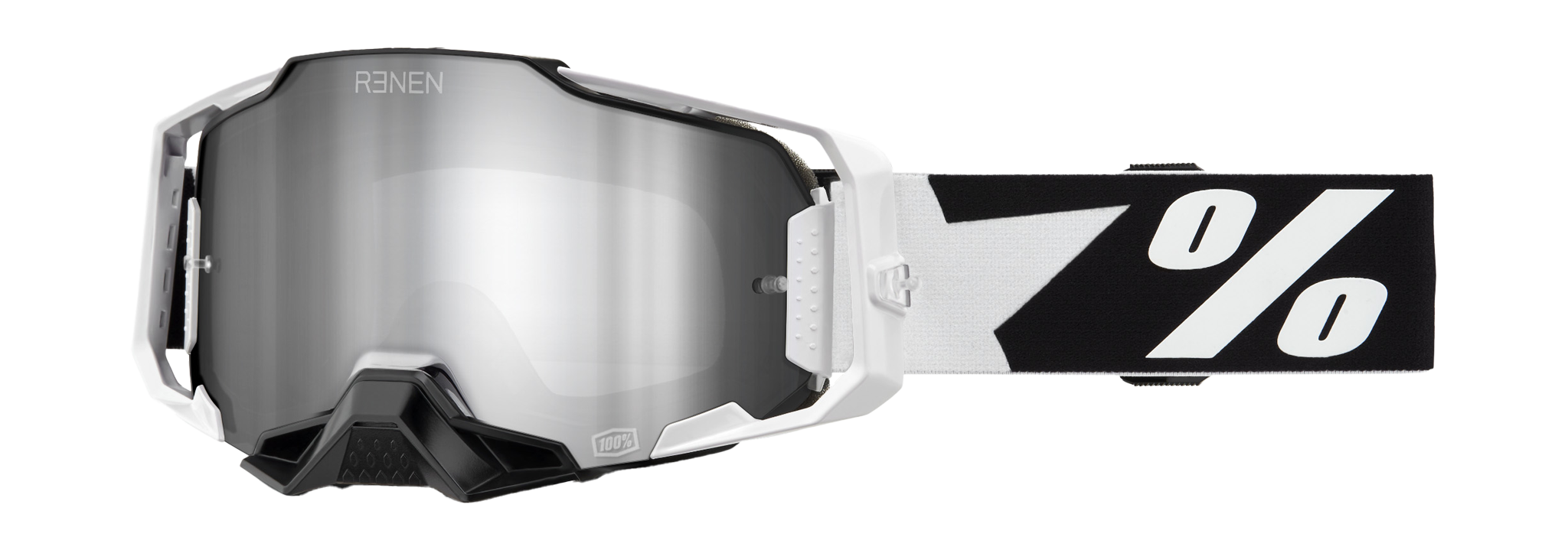 100% Crossbril Armega RENEN Starbleed - Spiegel Zilver Lens