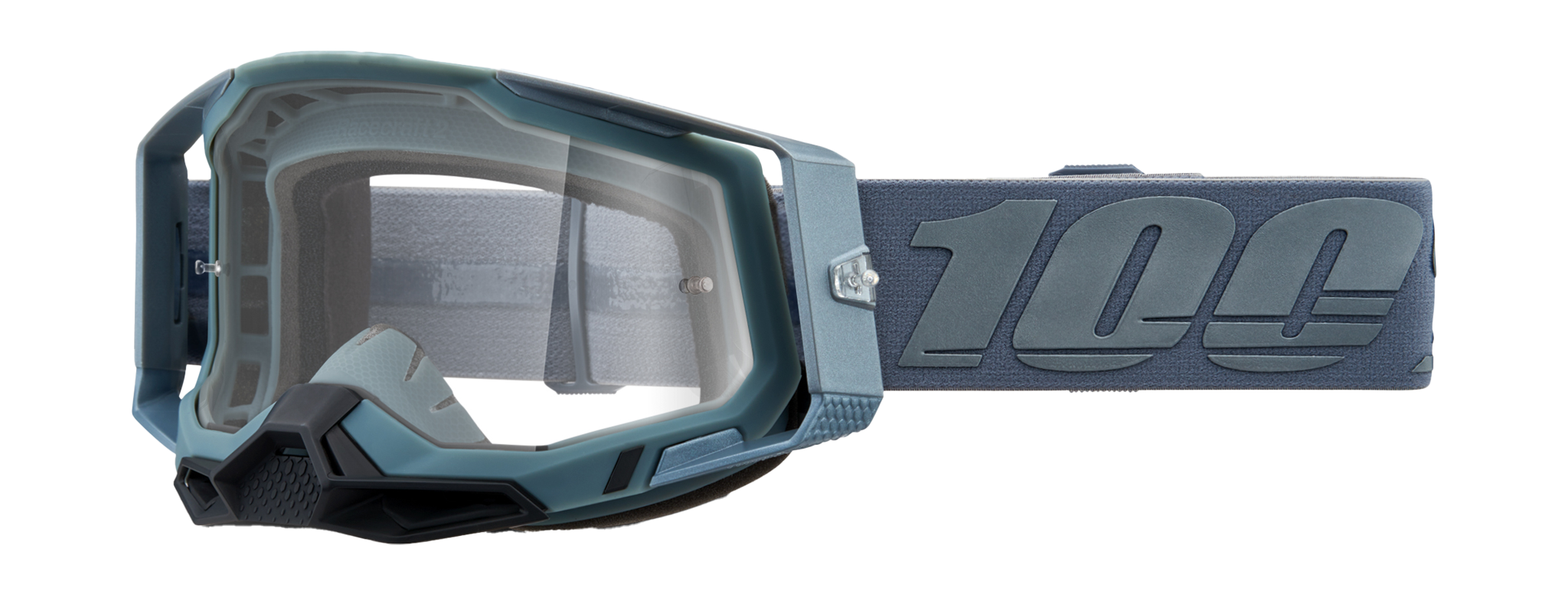 100% Crossbril Racecraft 2 Battleship - Clear Lens