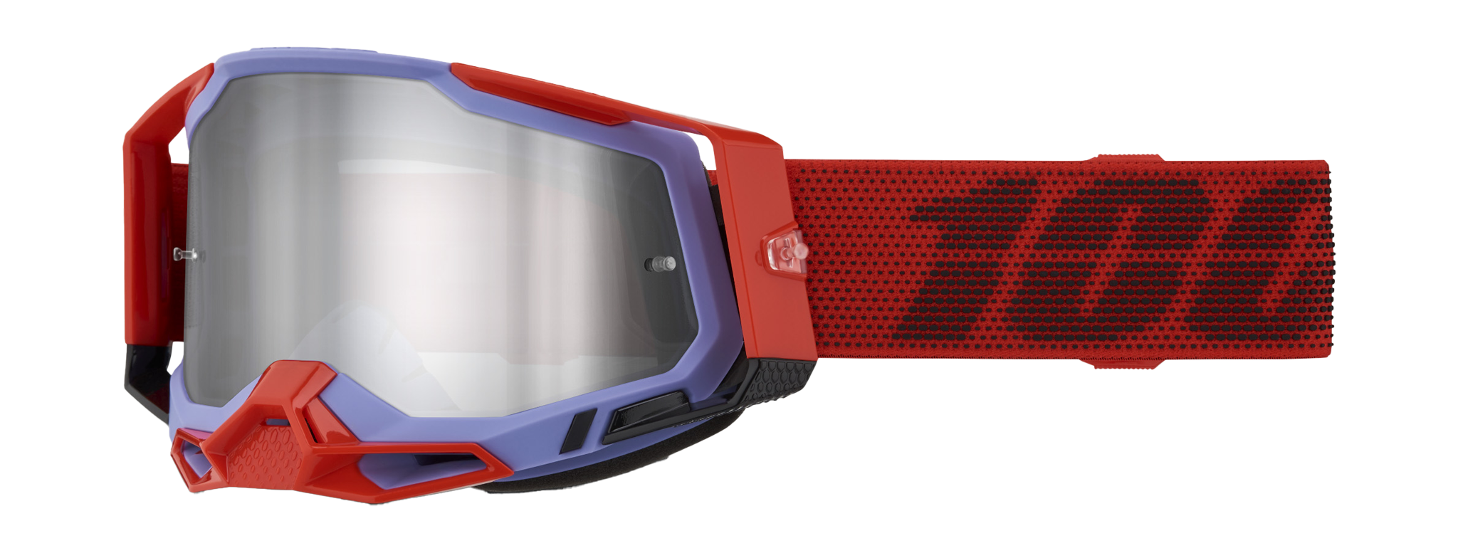 100% Crossbril Racecraft 2 Cleat - Spiegel Zilver Lens