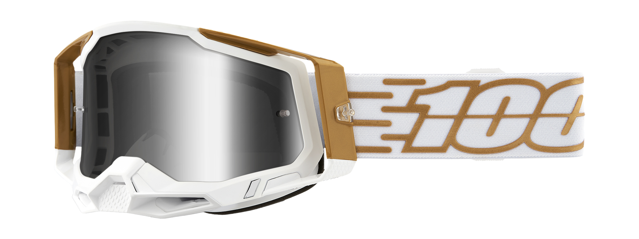 100% Crossbril Racecraft 2 Mayfair - Spiegel Zilver Lens