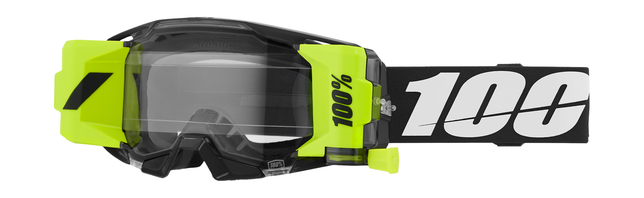 100% Crossbril Roll-Off ARmatic Forecast Black - Clear Lens