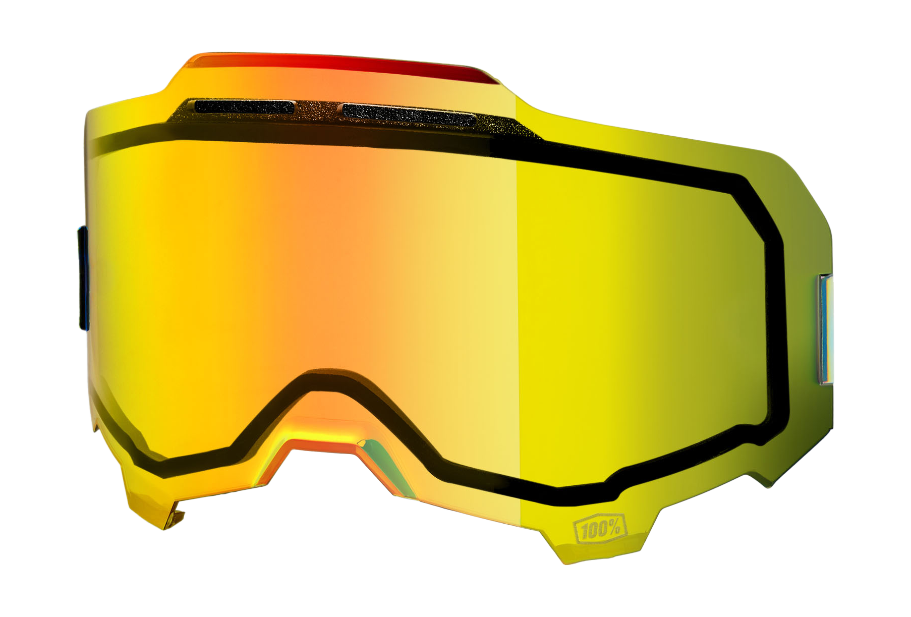 100% Lens ARMEGA / ARMATIC - Injected Dual Vented Spiegel Goud