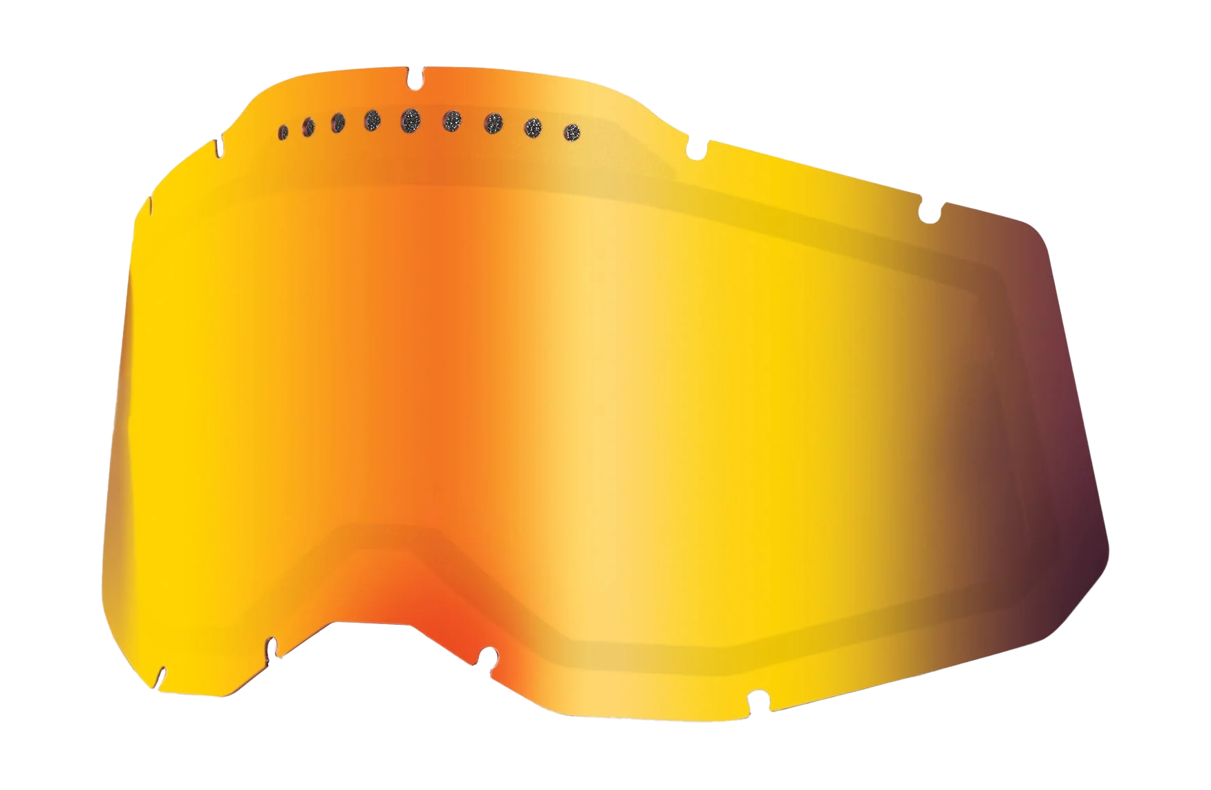 100% Lens RC2/AC2/ST2 - Dual Vented Spiegel Rood