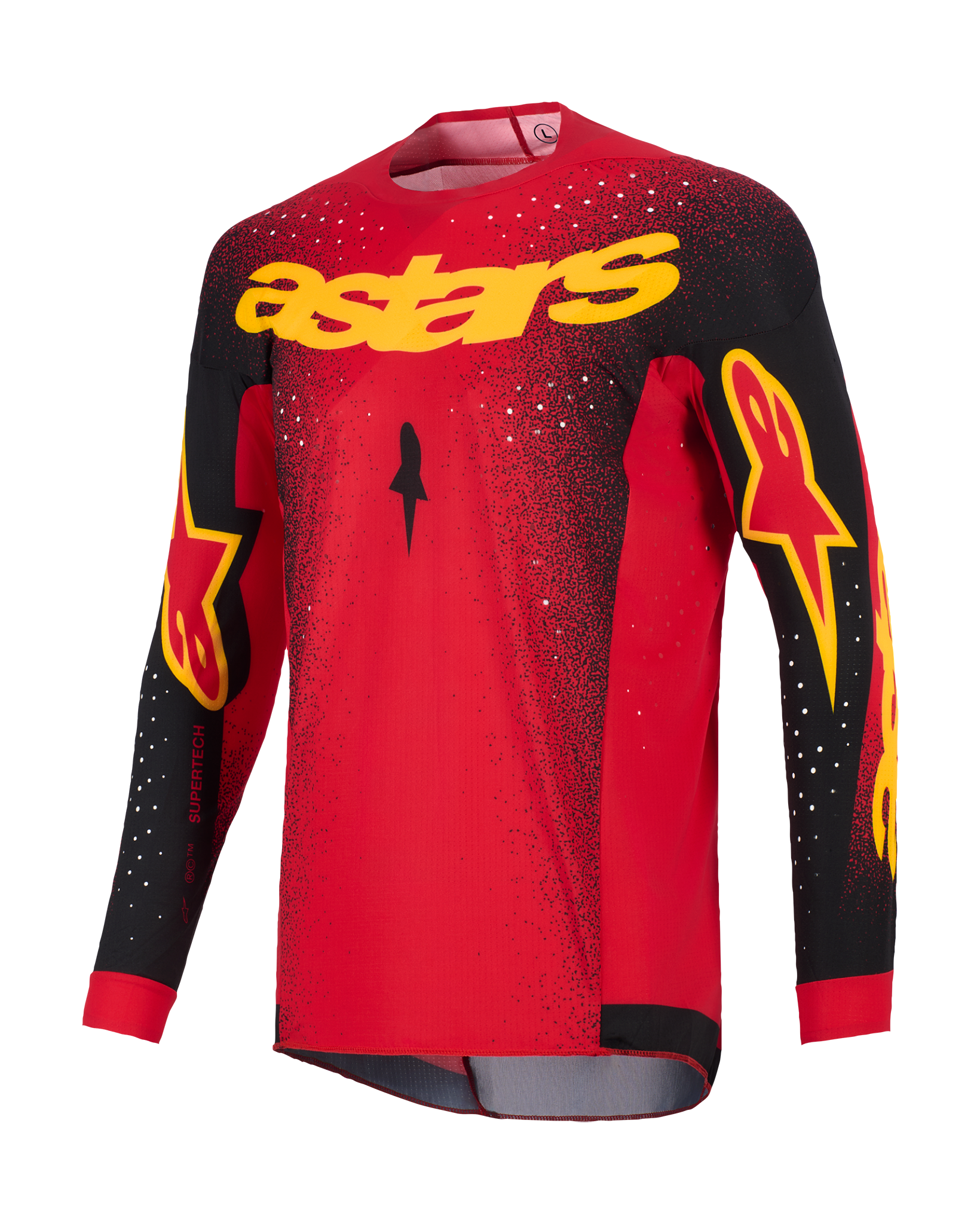 Alpinestars Cross Shirt 2026 Supertech Scenz - Rood / Zwart / Geel