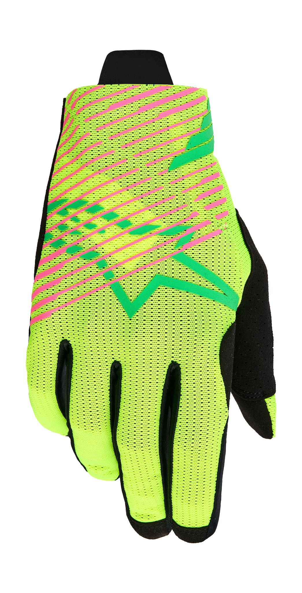 Alpinestars Crosshandschoenen 2026 Radar Pro - Groen / Fluo Geel / Fluo Roze