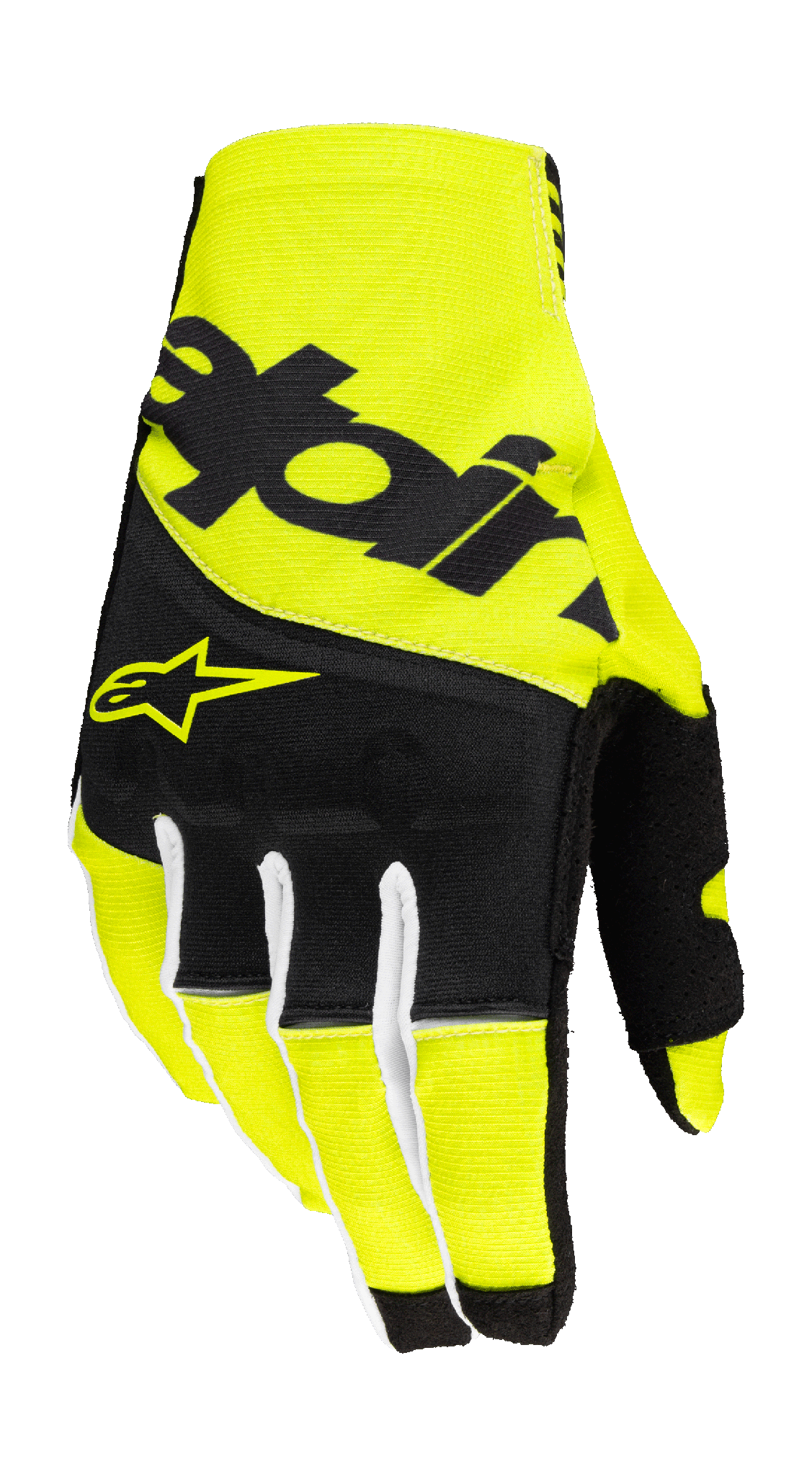 Alpinestars Crosshandschoenen 2026 Techstar - Zwart / Fluo Geel