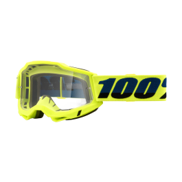 100% Motocross Goggle Accuri 2 Fluo Yellow - Clear