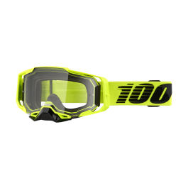 100% Motocross Goggle Armega Nuclear Citrus - Clear