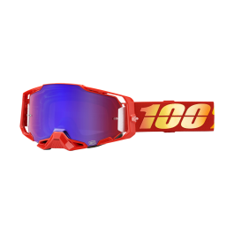 100% Crossbril Armega Nuketown - Spiegel Rood / Blauw Lens