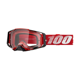 100% Crossbril Armega Red - Clear Lens