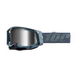 100% Crossbril Racecraft 2 Battleship - Spiegel Zilver Lens