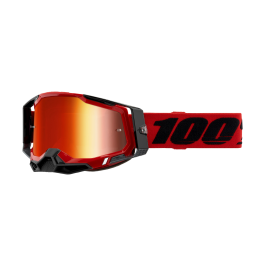 100% Crossbril Racecraft 2 Red - Spiegel Rood Lens