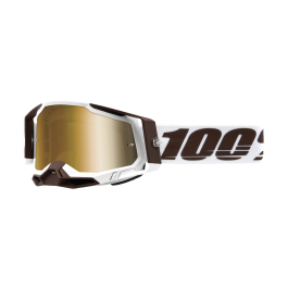 100% Crossbril Racecraft 2 Snowbird - Spiegel True Goud Lens