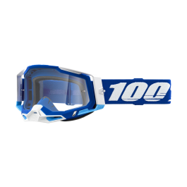 100% Crossbril Racecraft 2 SP22 Blue - Clear Lens