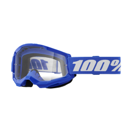 100% Motocross Goggle Strata 2 Blue - Clear