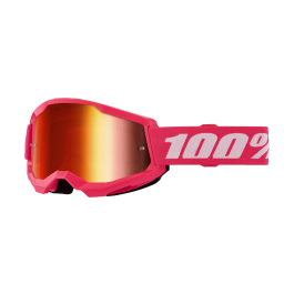 100% Crossbril Strata 2 Pink - Spiegel Rood Lens