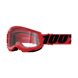 100% Motocross Goggle Strata 2 SP22 Red - Clear