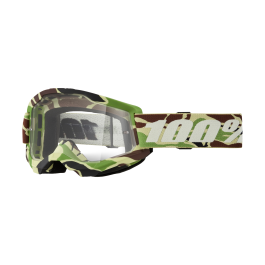100% Crossbril Strata 2 War Camo - Clear Lens