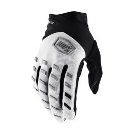 100% Motocross Gloves Airmatic - White