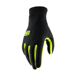 100% Crosshandschoenen Winter Brisker Xtreme - Zwart / Fluo Geel