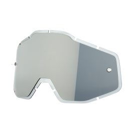 100% Lens RC1/AC1/ST1 - Injected Mirror Silver Flash / Smoke