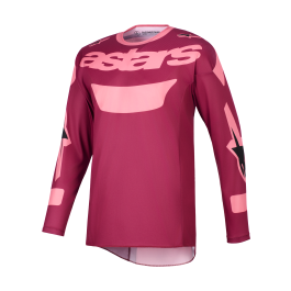 Alpinestars Cross Shirt 2026 Racer Riway - Donker Rood / Coral