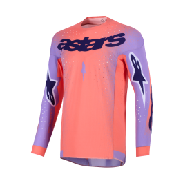 Alpinestars Cross Shirt 2026 Supertech Scenz - Hot Coral / Paars