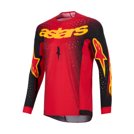 Alpinestars Cross Shirt 2026 Supertech Scenz - Rood / Zwart / Geel