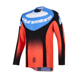 Alpinestars Cross Shirt 2026 Techstar Knif - Oranje / Zwart / Ucla / Blauw