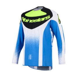 Alpinestars Cross Shirt 2026 Techstar Knif - Ucla / Blauw / Zwart / Fluo Geel
