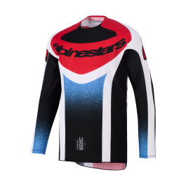 Alpinestars Cross Shirt 2026 Techstar Knif - Zwart / Wit / Rood