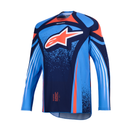 Alpinestars Cross Shirt 2026 Techstar Nomur - Donker Navy / Oranje / Ucla / Blauw