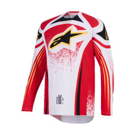 Alpinestars Cross Shirt 2026 Techstar Nomur - Licht Grijs / Rood / Zwart