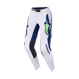Alpinestars Crossbroek 2026 Supertech Vista - Licht Grijs / Fluo Geel / Blauw