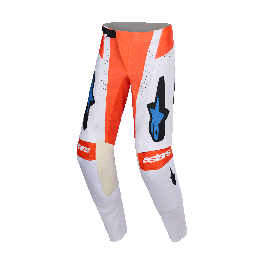 Alpinestars Crossbroek 2026 Techstar Knif - Licht Grijs / Fluo Oranje / Zwart