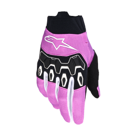 Alpinestars Women Motocross Gloves 2026 Full Bore V2 - White / Fluo Pink / Black