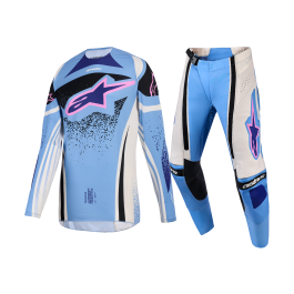 Alpinestars Dames Crosskleding 2026 Techstar Nomur - Licht Blauw / Off Wit / Zwart