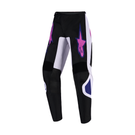 Alpinestars Kinder Crossbroek 2026 Fluid Grid - Zwart / Licht Grijs / Paars