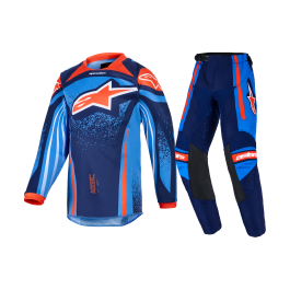Alpinestars Mini Crosskleding 2026 Racer Nomur - Donker Navy / Oranje / Ucla / Blauw